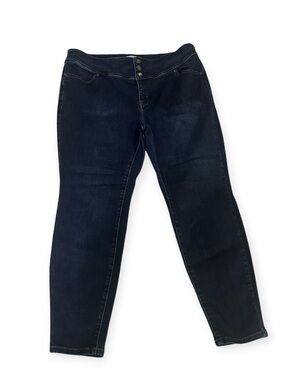 Lane Bryant Dark Navy Skinny Jeans Size 20